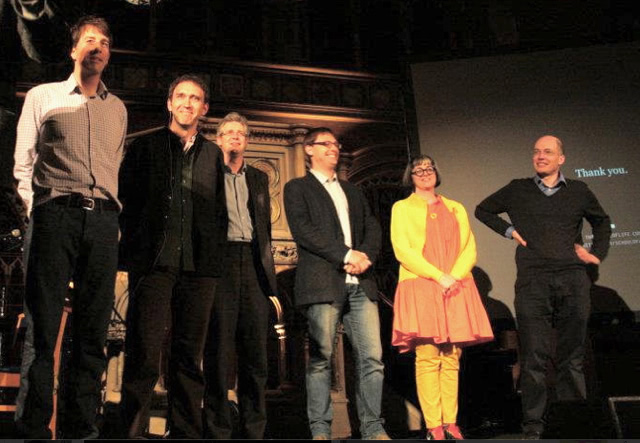 John-Paul Flintoff, Roman Krznaric, John Armstrong, Tom Chatfield, Philippa Perry and Alain de Botton at TSOLlive