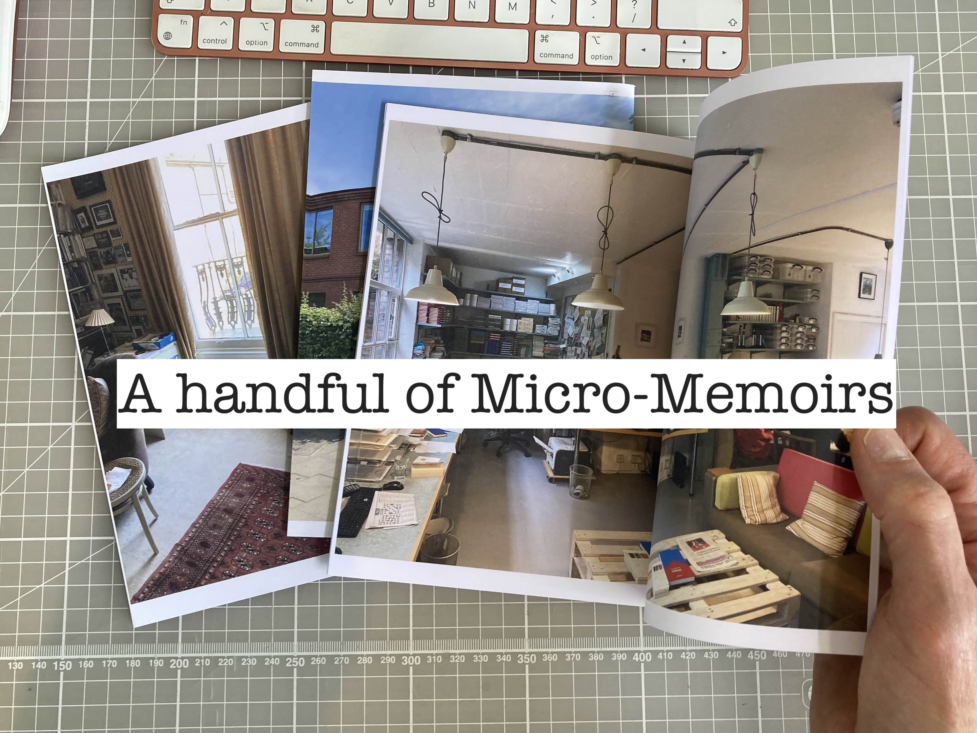A finished Micro-Memoir book, A5, full colour