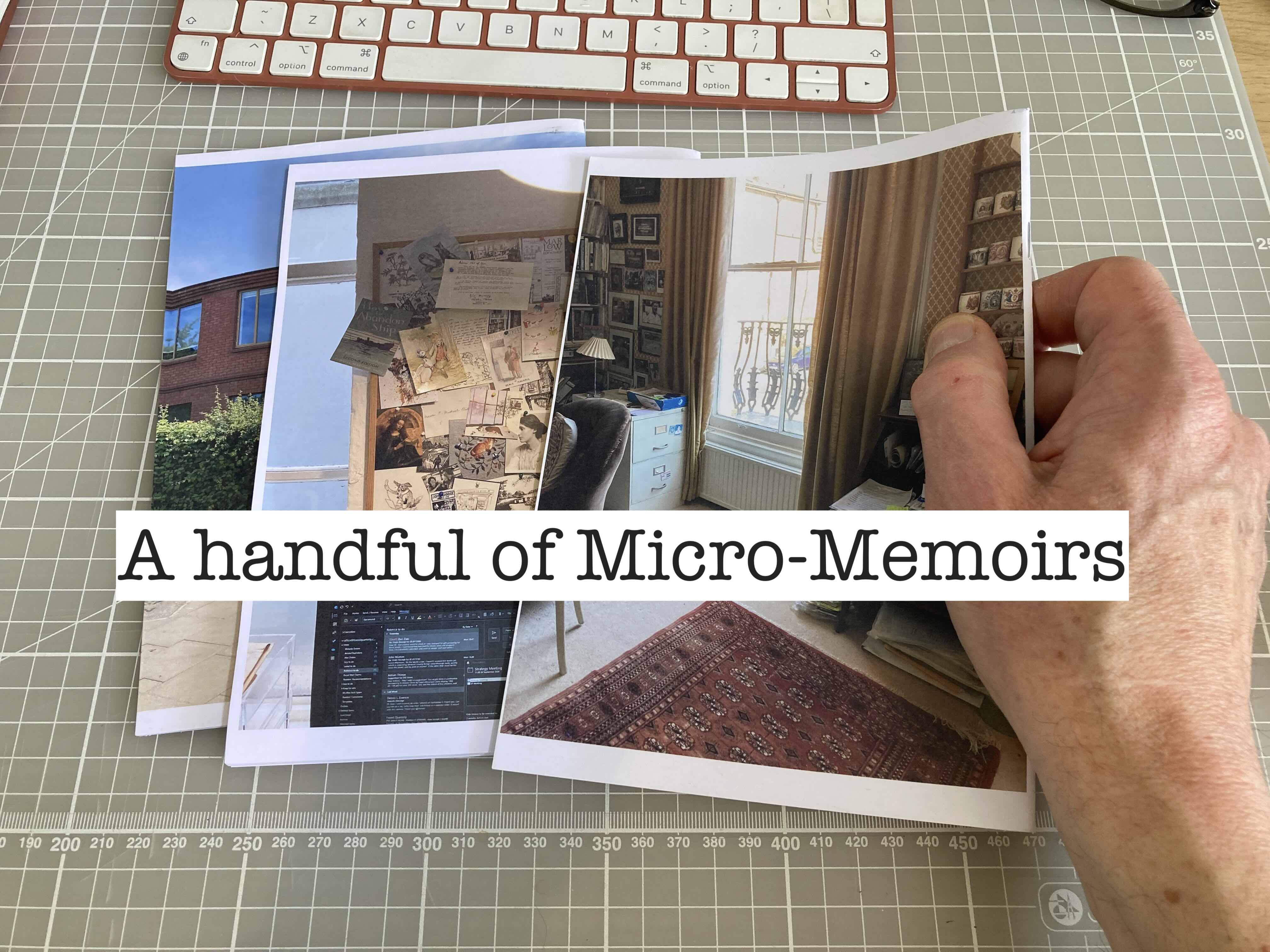 A finished Micro-Memoir book, A5, full colour
