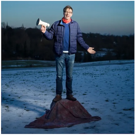JPF with Megaphone on Hampstead Heath.jpg