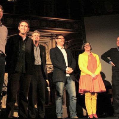 John-Paul Flintoff, Roman Krznaric, John Armstrong, Tom Chatfield, Philippa Perry and Alain de Botton at TSOLlive