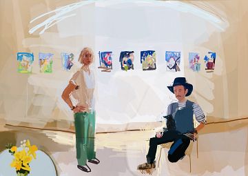 Art Babes at Burgh House (Not Mr and Mrs Clark or Percy).JPG