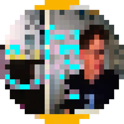 Barely recognisable pixellated picture of JPF in his office.